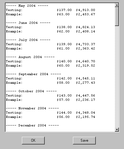 Plan Result Screen